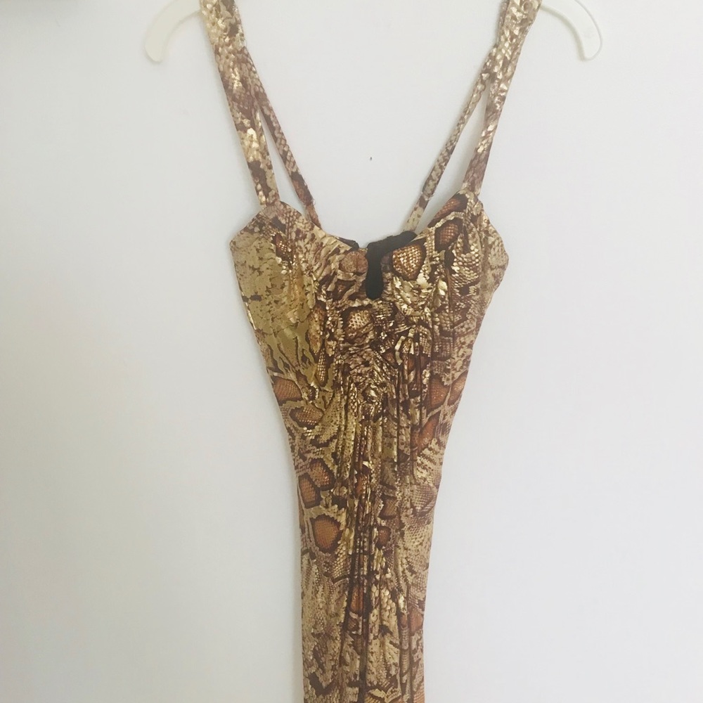 Cheetah print spandex dress